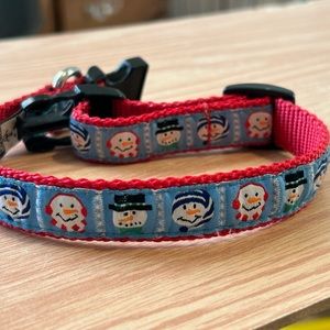 Bowwow snowman dog collar 🐾 ☃️